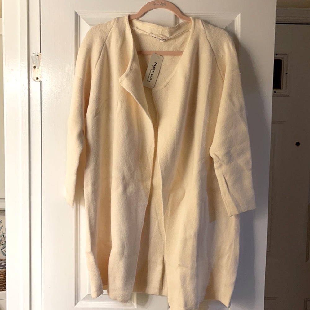 White cardigan